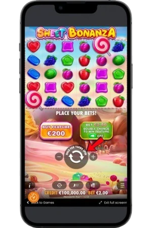 Sweet Bonanza demo inzet aanpassen met plus- en minknoppen
